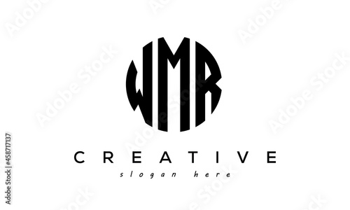 Letter WMR creative circle logo design vector photo