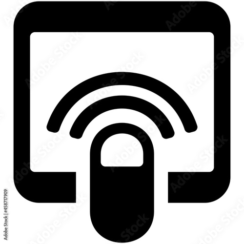 illustration vector icon of touchpad