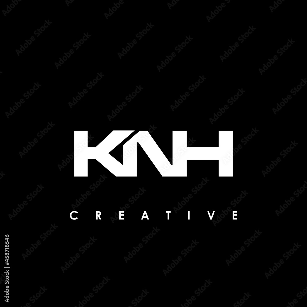 KNH Letter Initial Logo Design Template Vector Illustration
