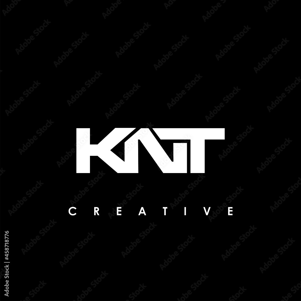 KNT Letter Initial Logo Design Template Vector Illustration