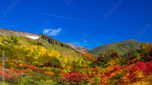 大雪山系の秋　紅葉　絶景