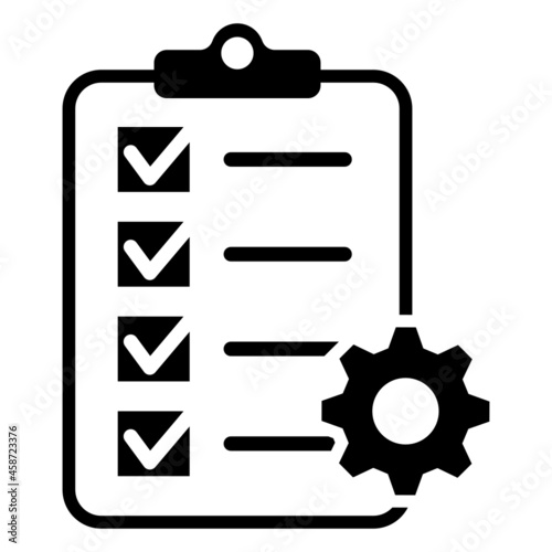 Technical support check list icon