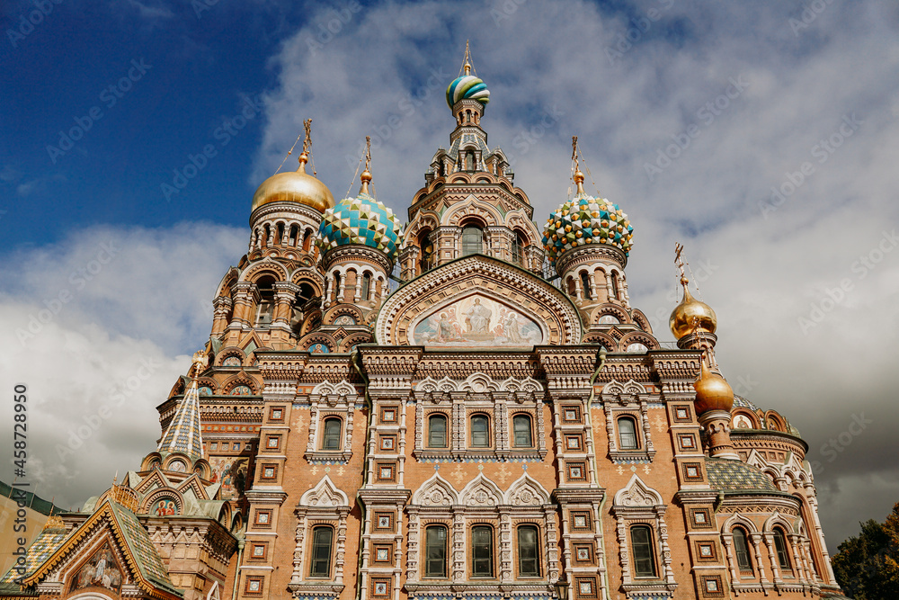 The Church of the Savior on Spilled Blood at sunset, St. Petersburg, Russia