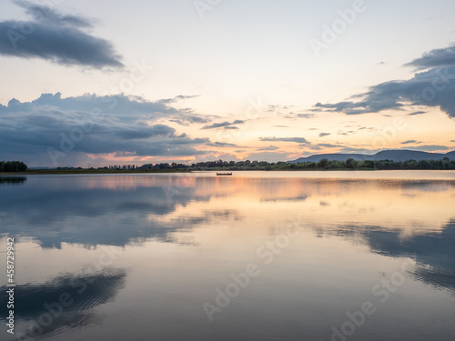 Lake in village Hohenrode in Germany