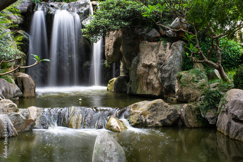 Peaceful Small Waterfall