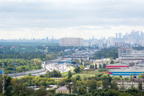 Moscow Cityscape , Moscow buildings, road, skyline