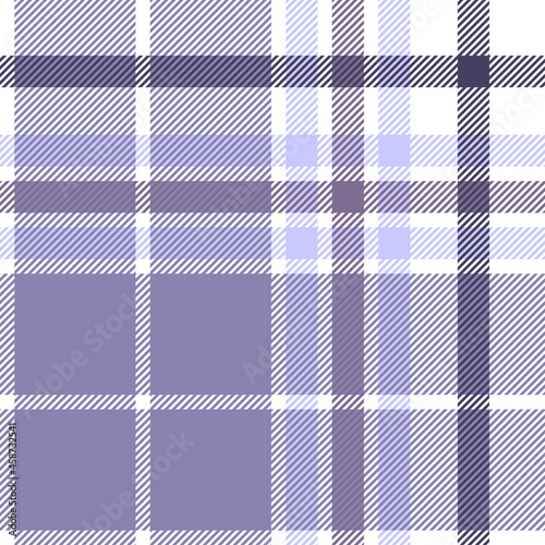 Fototapeta Naklejka Na Ścianę i Meble -  Seamless plaid pattern in purple, mauve, lavender, pale blue and white.