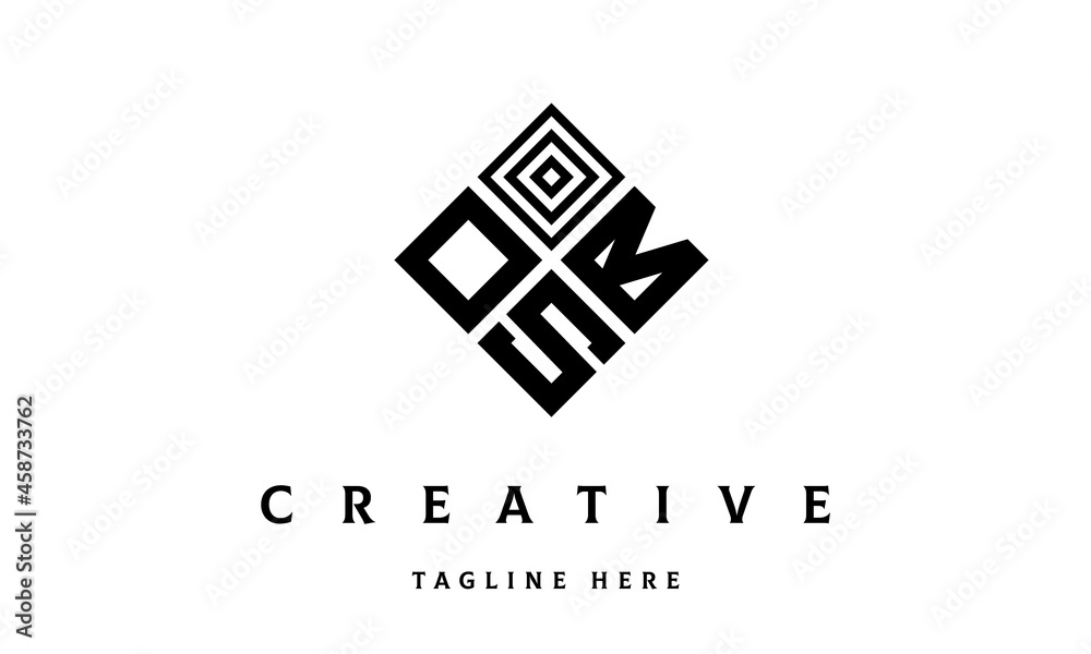 OBS rectangle three latter logo vector OBS rectangle three latter logo vector
