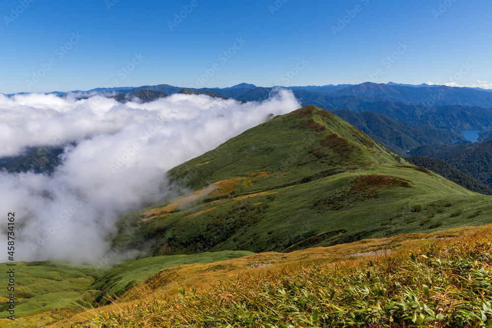 初秋の巻機山登山 初秋の巻機山登山