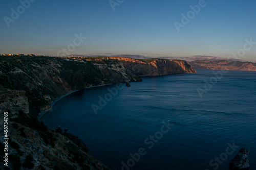 Sunset at Cape Fiolent. Black Sea. Crimea