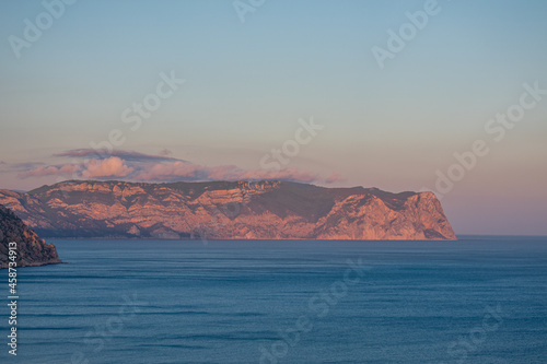 Sunset at Cape Fiolent. Black Sea. Crimea