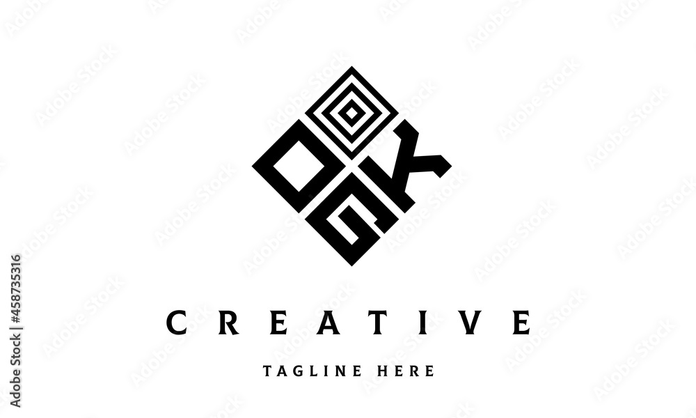 OKG rectangle three latter logo vector OKG rectangle three latter logo vector