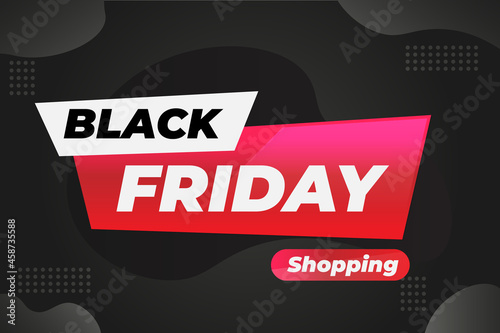 Black Friday sale template design concept vector.