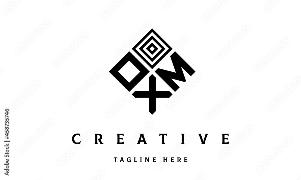 OMX rectangle three latter logo vector OMX rectangle three latter logo vector