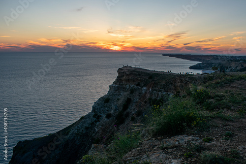 Sunset at Cape Fiolent. Black Sea. Crimea