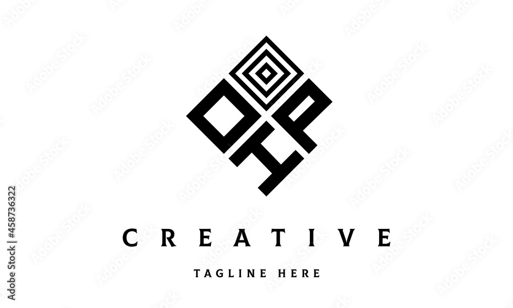 OPH rectangle three latter logo vector OPH rectangle three latter logo vector