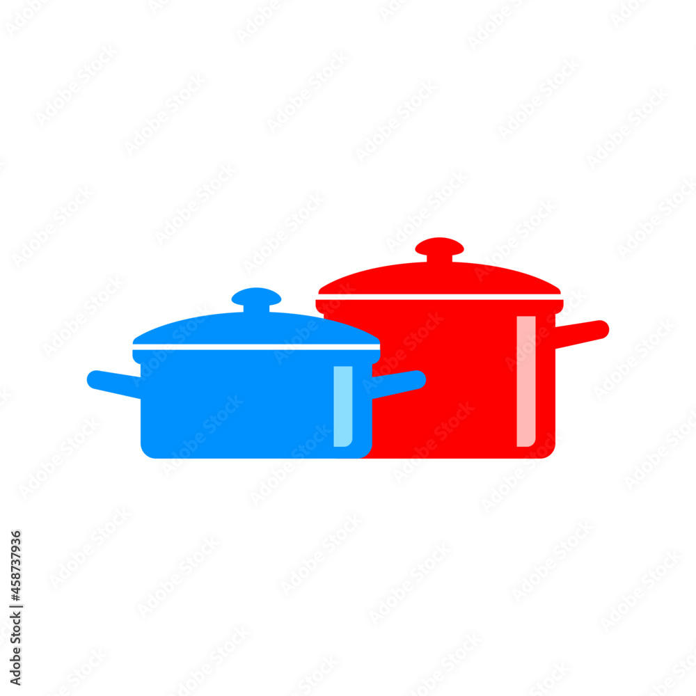 Pot vector icon on white background Pot vector icon on white background