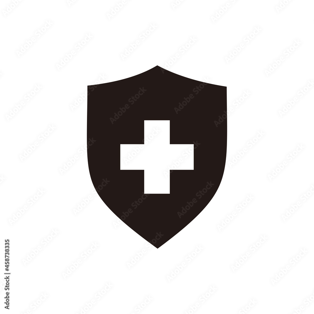 Protection of immunity icon. Shield immune system concept