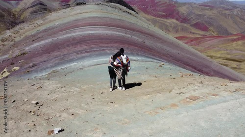 Video shoot with drone in Palcoyo, Peru