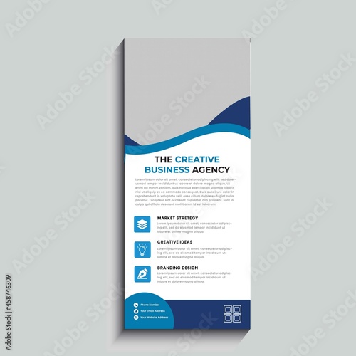 Corporate Roll Up Banner standee template design Layout
