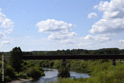 clouds over the river