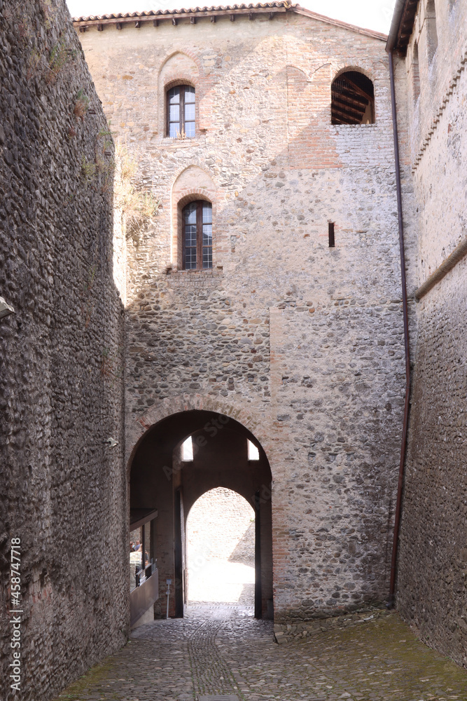 medieval castle of Torrechiara Parma Italy