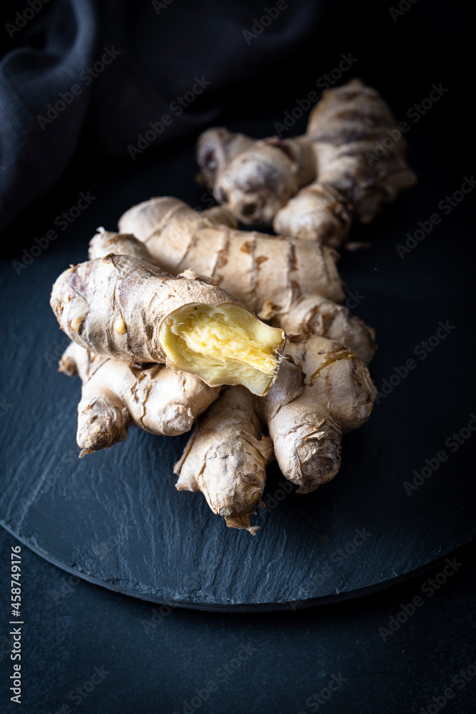 Fresh ginger roots 