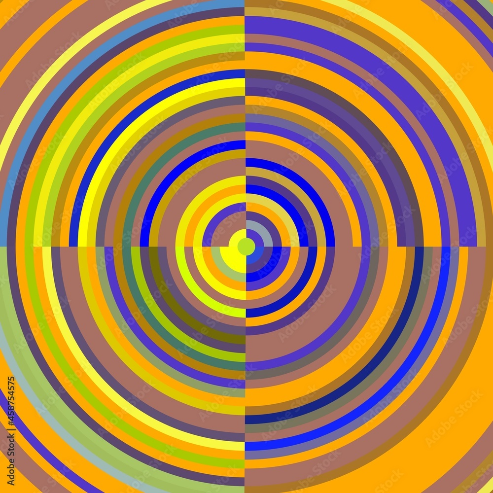 Blue yellow circular abstract background with spiral Blue yellow circular abstract background with spiral