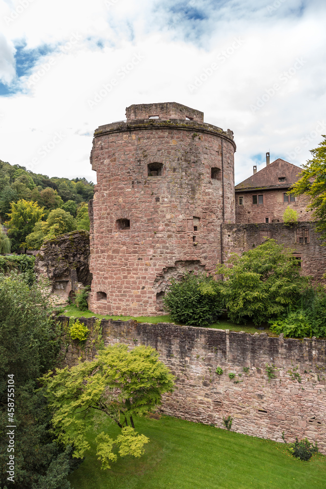 Heidelberg, Germany. Ruins of the Powder Tower, 15th century