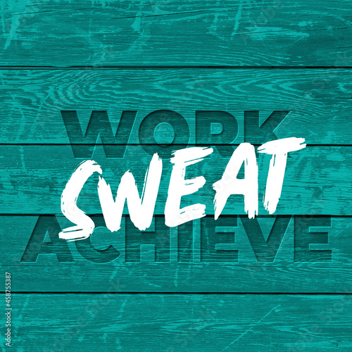 Inspiring Workout and Fitness Gym Motivation Quote Illustration Sign. Creative Strong Sport Vector Rough Typography Grunge Wallpaper Poster. 