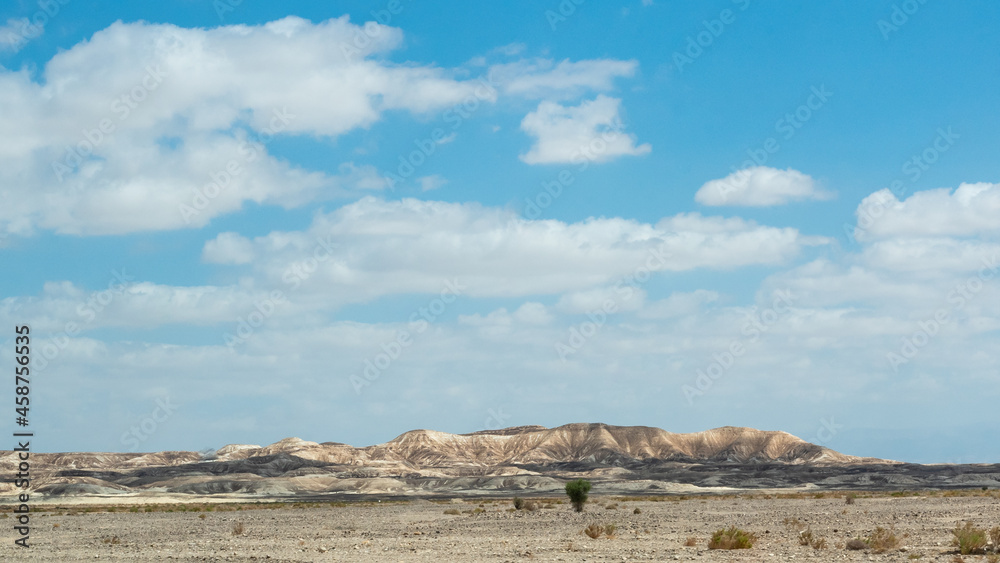 The beautiful landscape of the Negev Desert in southern Israel
The beautiful landscape of the Negev Desert in southern Israel