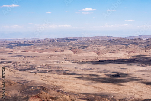 Makhtesh Ramon, Ramon Crater near Mitzpe Ramon in the Negev Desert in southern Israel. 