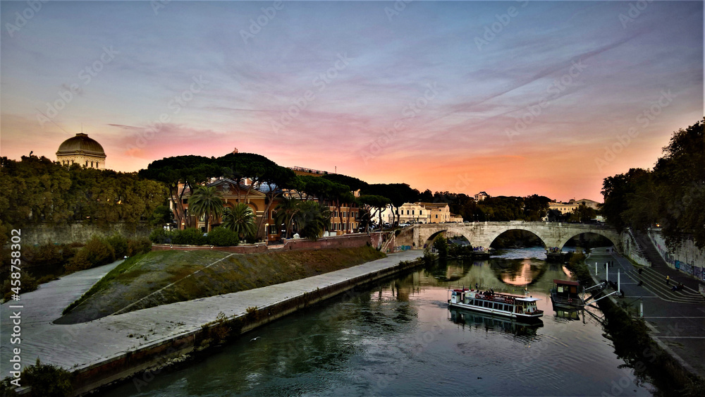 Fototapeta premium sunset in rome