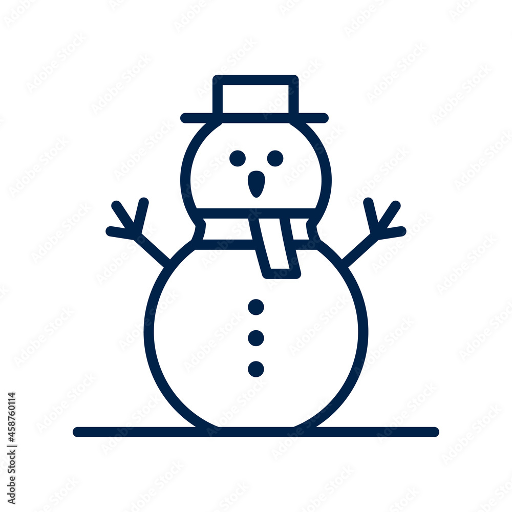Snowman icon logo template isolated on white background.
Snowman icon logo template isolated on white background.