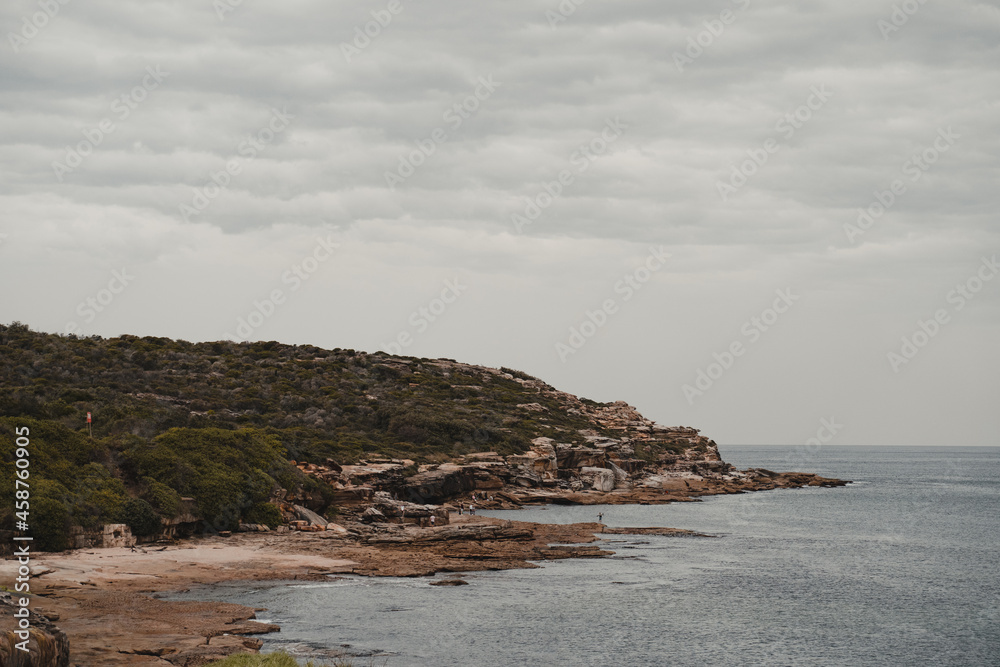 Rocky headland and waters edge at Boora Point, Malabar. Rocky headland and waters edge at Boora Point, Malabar.
