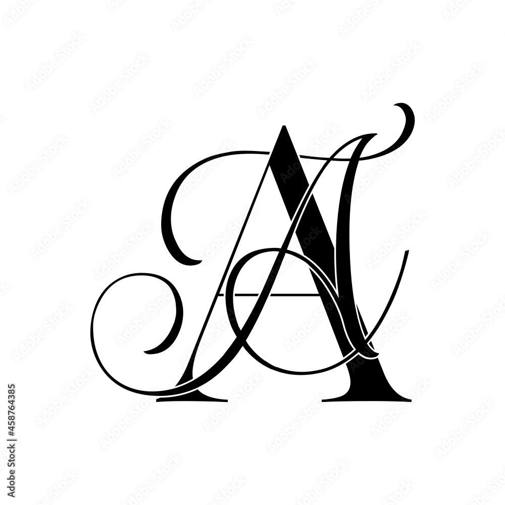 aa, aa, monogram logo. Calligraphic signature icon. Wedding Logo Monogram. modern monogram symbol. Couples logo for wedding aa, aa, monogram logo. Calligraphic signature icon. Wedding Logo Monogram. modern monogram symbol. Couples logo for wedding