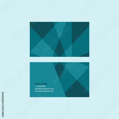 Business card template.