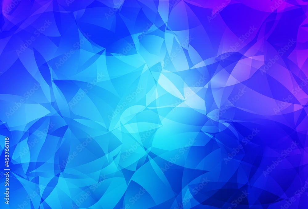 Fototapeta premium Light Pink, Blue vector triangle mosaic background.