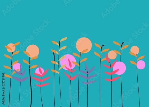 abstract background flowers 