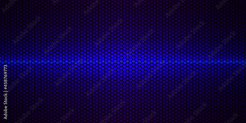 Blue hexagon carbon fiber texture. Dark carbon fiber texture.Metal mesh