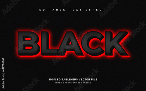 Black text effect