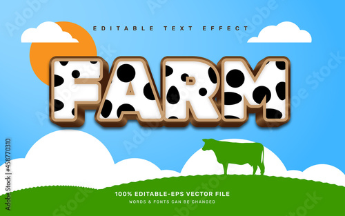 Farm text effect