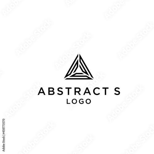 Triple S Logo Design .Elegant Geometric Triangle Icon for Luxury, Technology, and Consulting Branding
