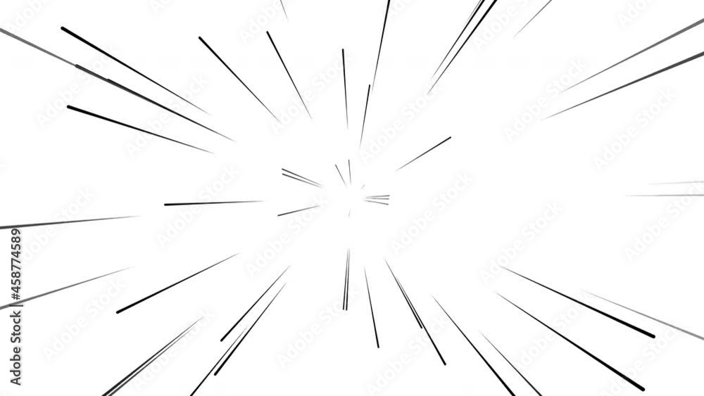 Animation of Abstract Black and White Geometric Spatial Pattern. Black Exploding Firework Isolated on White Background. Loop Seamless Stock Footage. 3D Graphic
