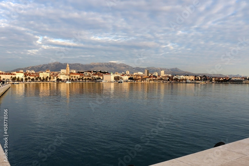 Beautiful promenade in Split, Croatia. © jelena990