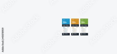 Professional Unique DL Flyer Template, Rack Card Design for Commercial and Multipurpose Use