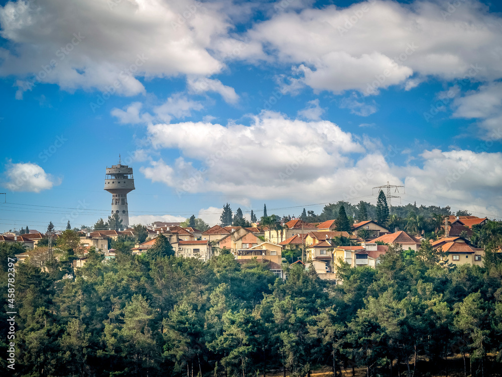 View of the city of Migdal Ha Emek in northern Israel