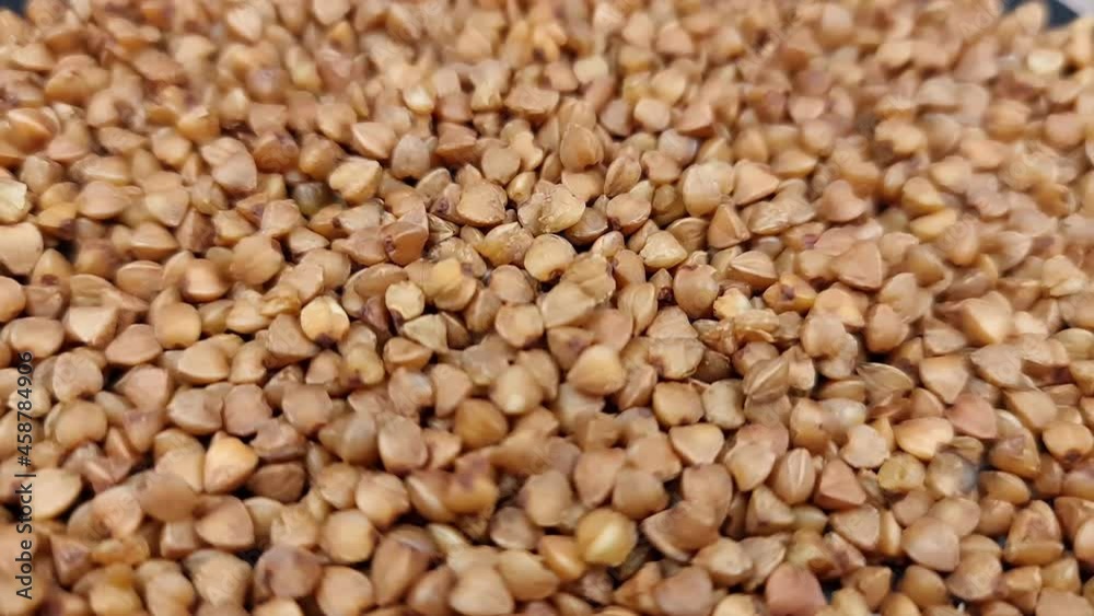 The Natural fresh buckwheat groats. Buckwheat close-up. The Natural fresh buckwheat groats. Buckwheat close-up.