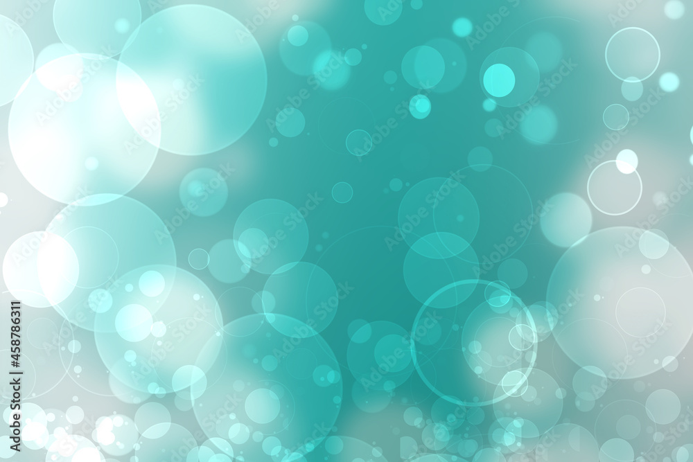 Abstract festive turquoise silver shining glitter background texture with blurred bokeh circles and white lights. Space for design. Beautiful backdrop. Card concept. Abstract festive turquoise silver shining glitter background texture with blurred bokeh circles and white lights. Space for design. Beautiful backdrop. Card concept.