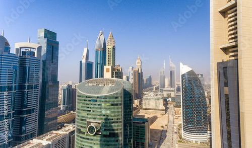 Downtown Dubai from the helicopter